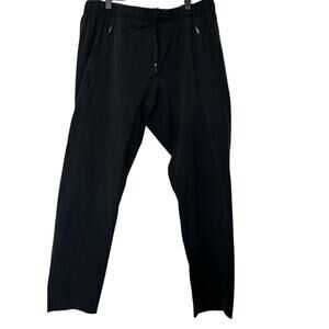 Paskho Pants Womens Medium Black Relaxed Fit Breathable Lightweight Minimalist